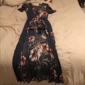 Romper with Long Maxi Dress Train
